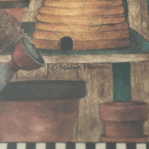 Debbie Mumm Vintage Farmhouse Country Birdhouses Framed Wall Hanging Pictures - Picture 9 of 14